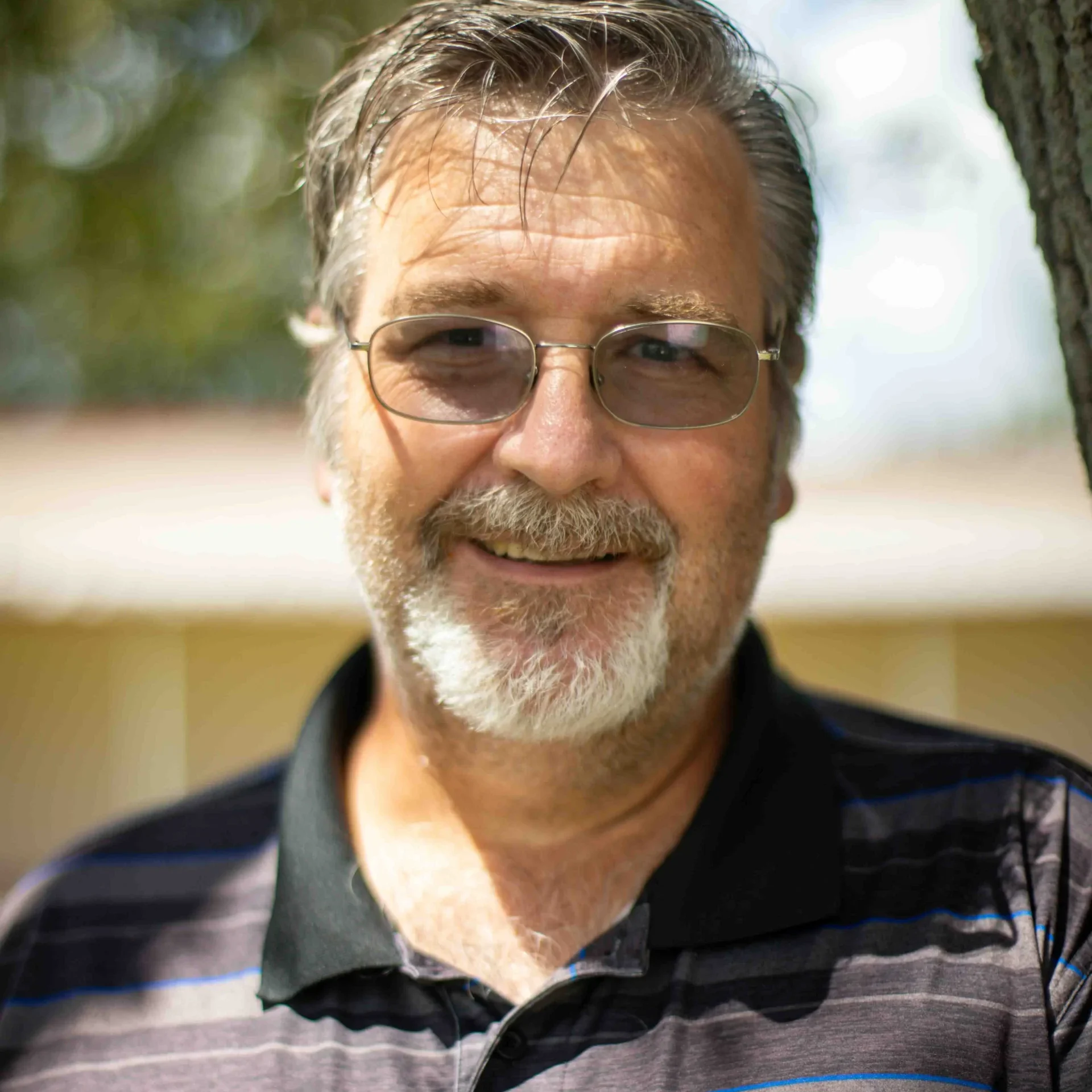 Man smiling at camera